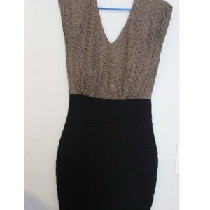 Express Detailed Coctail Bandage Dress